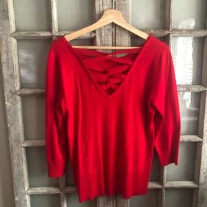 🎀CABLE & GAUGE🎀 Red Sweater